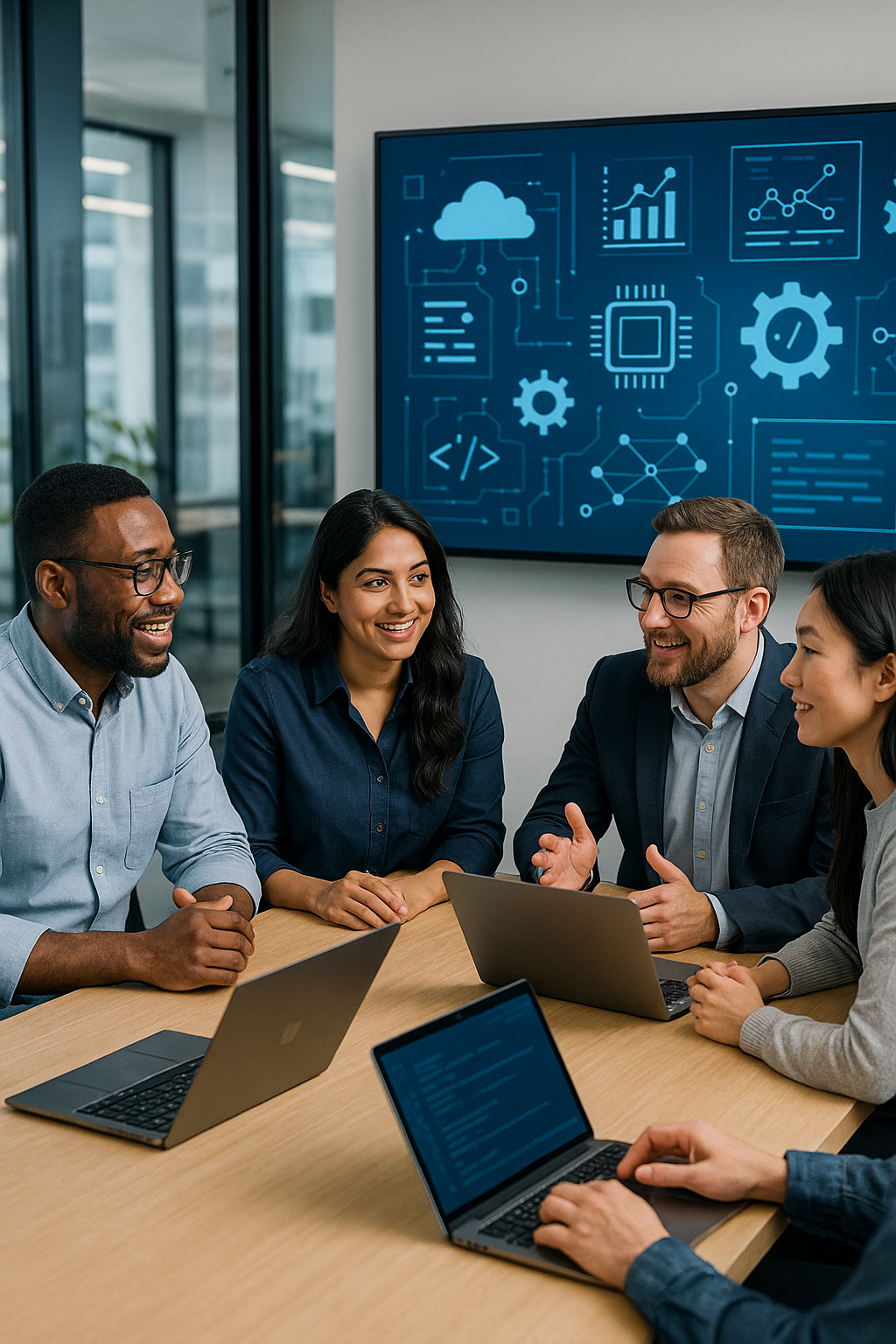 Hercules IT Solutions team collaborating on secure cloud architecture